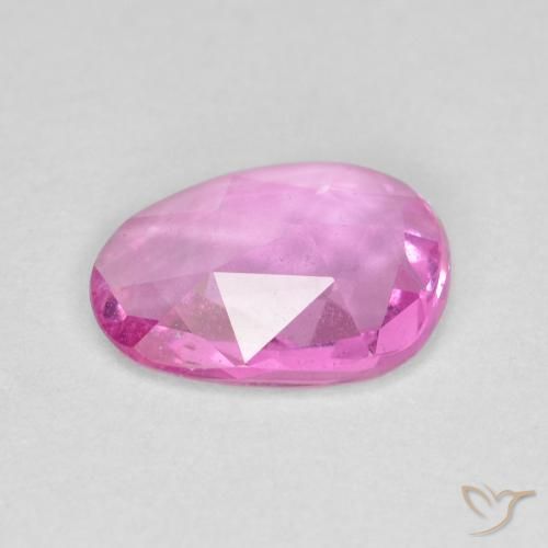 Zafiro Rosado medio natural de 0.81 ct, Elegante, VS