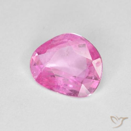 Zafiro Rosado intenso natural de 0.63 ct, Elegante, VS