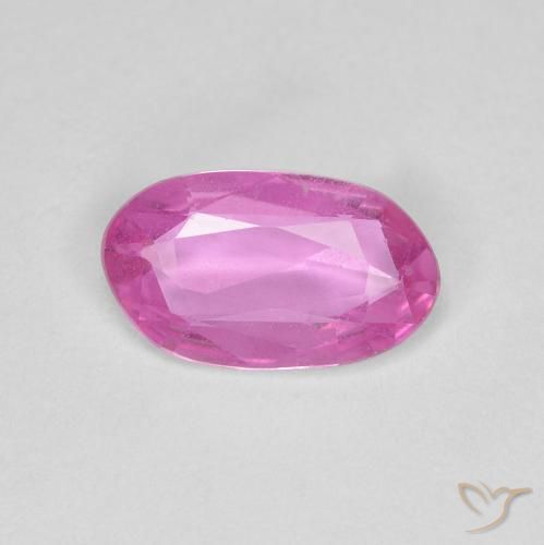 Zafiro Rosa oscuro natural de 0.87 ct, Elegante, VS