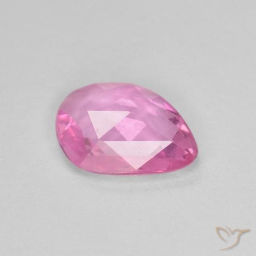 Zafiro Rosado medio natural de 0.88 ct, Elegante, VVS-VS