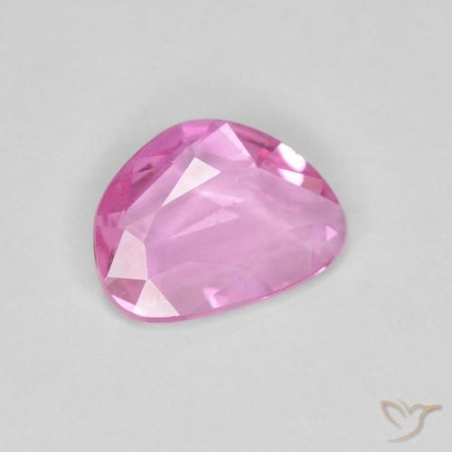 Zafiro Rosado intenso natural de 0.63 ct, Elegante, VVS-VS