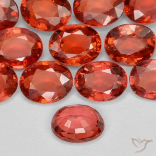 Zafiro Rojo claro natural de 0.45 ct, Ovalada, VS