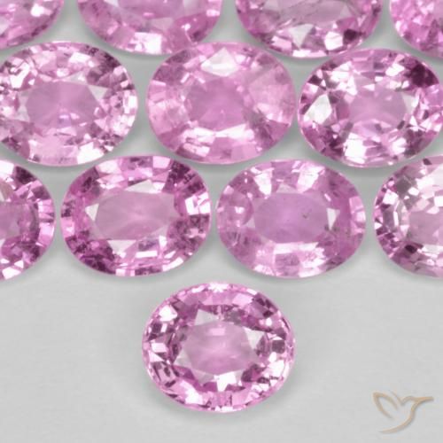 0.39ct Natural Rosado púrpura real claro Zafiro, Ovalada, VS