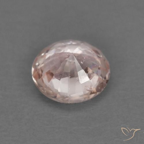Zafiro Naranja claro natural de 0.39 ct, Redondo, VS