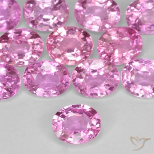 0.40ct Natural Rosa oscuro Zafiro, Ovalada, VS
