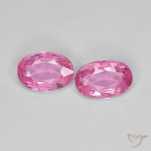 0.83ctw Natural Rosado intenso Zafiro, Ovalada, VS