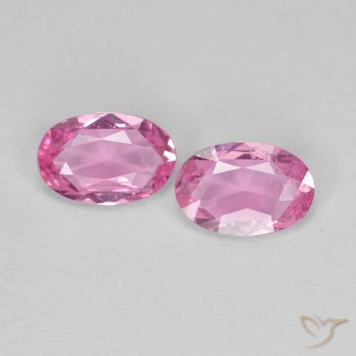 0.87ctw Natural Rosado intenso Zafiro, Ovalada, VS