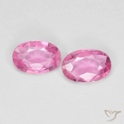0.88ctw Natural Rosado intenso Zafiro, Ovalada, VS