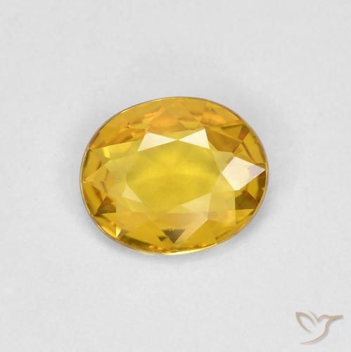 0.55ct Natural Dorado Zafiro, Ovalada, VVS