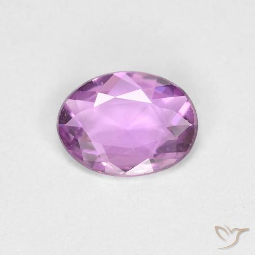 0.48ct Natural Púrpura lila Zafiro, Ovalada, VVS