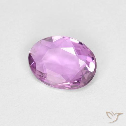 Zafiro Púrpura lila natural de 0.48 ct, Ovalada, VVS