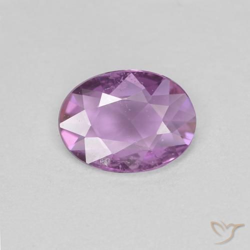 0.65ct Natural Púrpura lila Zafiro, Ovalada, VS