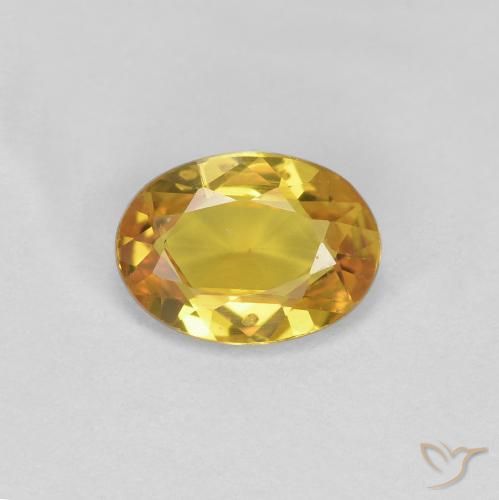 0.71ct Natural Dorado Zafiro, Ovalada, VS