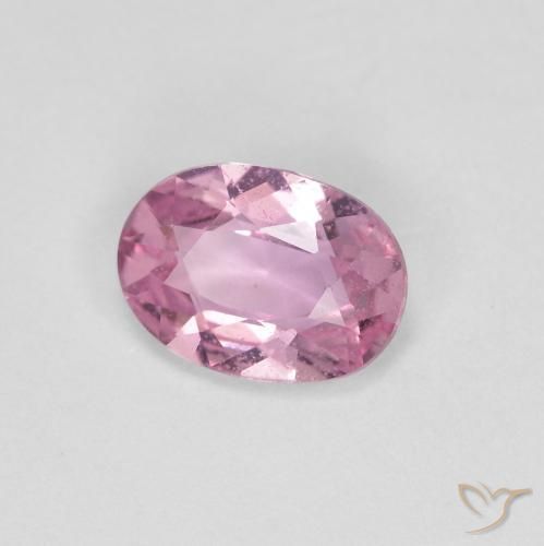 0.75ct Natural Rosado muy claro Zafiro, Ovalada, VS