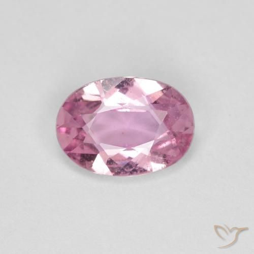 Zafiro Rosado muy claro natural de 0.75 ct, Ovalada, VS