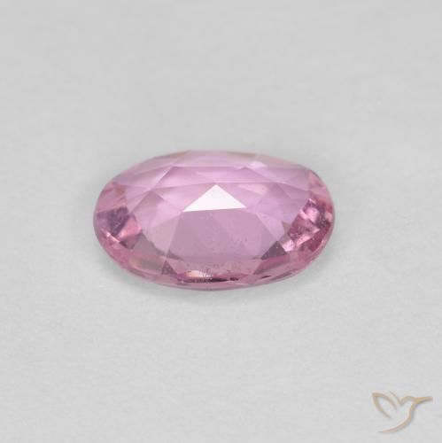 Zafiro Rosado muy claro natural de 0.75 ct, Ovalada, VS