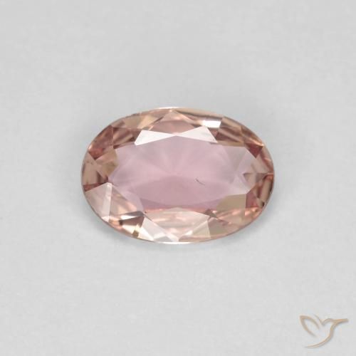 0.60ct Natural Rosado claro Zafiro, Ovalada, VS