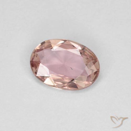 Zafiro Rosado claro natural de 0.60 ct, Ovalada, VS