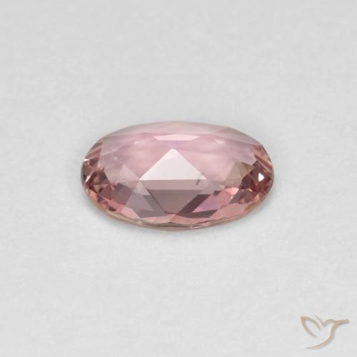 Zafiro Rosado claro natural de 0.60 ct, Ovalada, VS