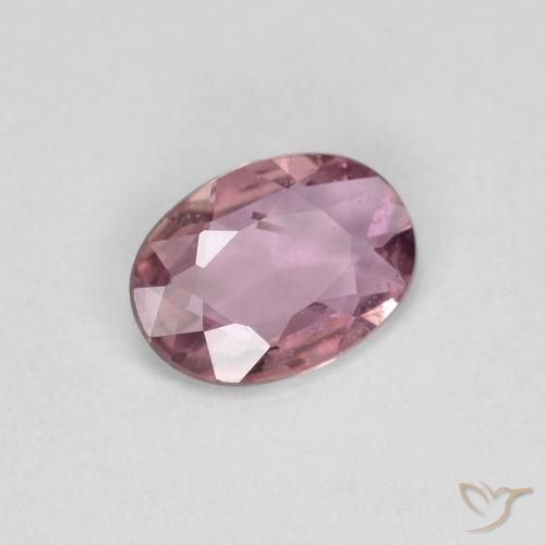 Zafiro Rosa oscuro natural de 0.65 ct, Ovalada, VS
