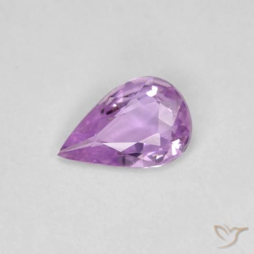 0.50ct Natural Lila Zafiro, En forma de pera, VS