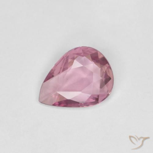 Zafiro Lavanda intenso natural de 0.46 ct, En forma de pera, VVS