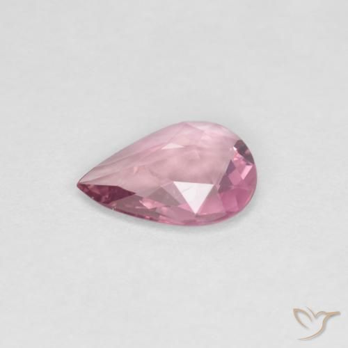 Zafiro Lavanda intenso natural de 0.46 ct, En forma de pera, VVS