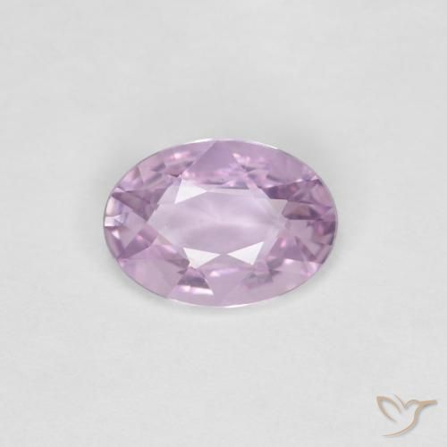 0.58ct Natural Púrpura muy claro Zafiro, Ovalada, VVS