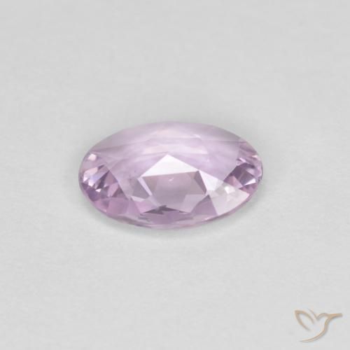 Zafiro Púrpura muy claro natural de 0.58 ct, Ovalada, VVS