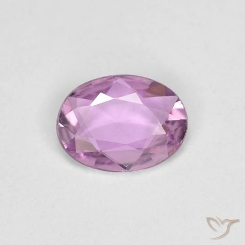 0.51ct Natural Púrpura claro medio Zafiro, Ovalada, VVS-VS