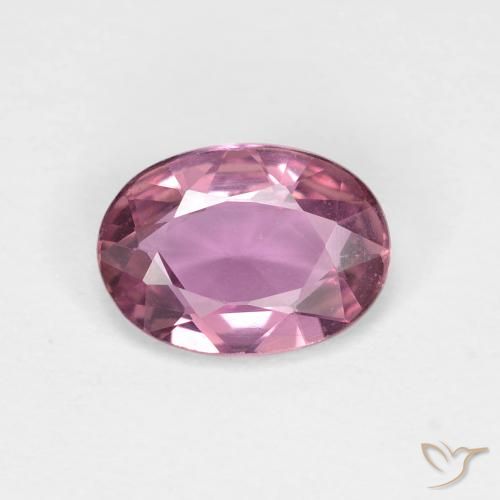 0.86ct Natural Magenta claro Zafiro, Ovalada, VVS-VS