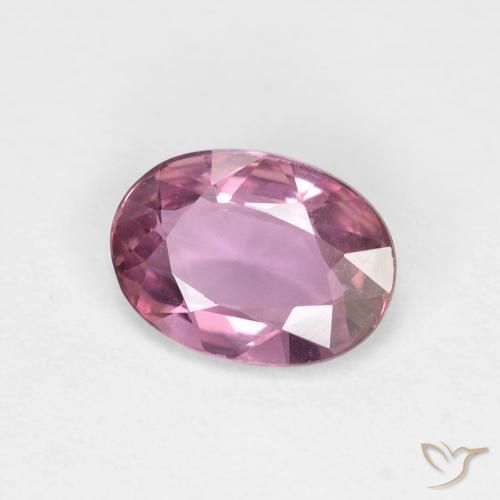 Zafiro Magenta claro natural de 0.86 ct, Ovalada, VVS-VS