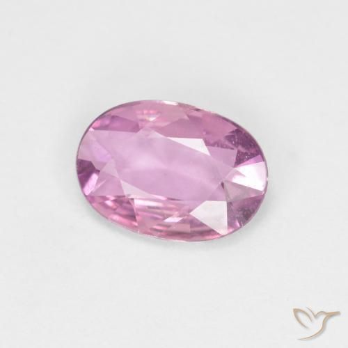 Zafiro Rosado púrpura natural de 0.63 ct, Ovalada, VS
