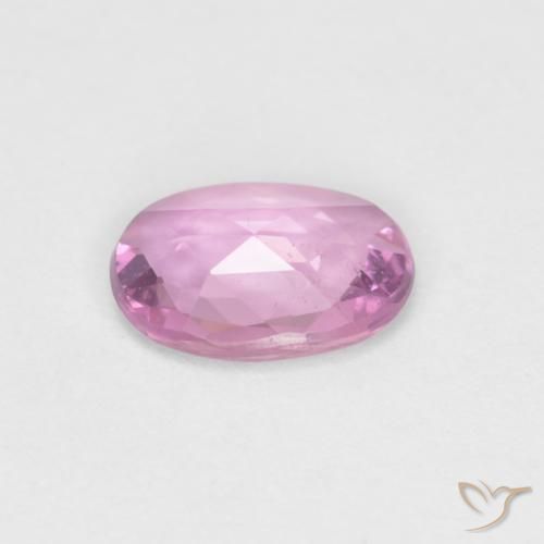 Zafiro Rosado púrpura natural de 0.63 ct, Ovalada, VS
