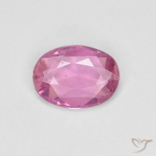0.64ct Natural Rosado intenso Zafiro, Ovalada, VS