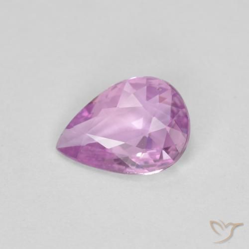 0.56ct Natural Púrpura medio Zafiro, En forma de pera, VS