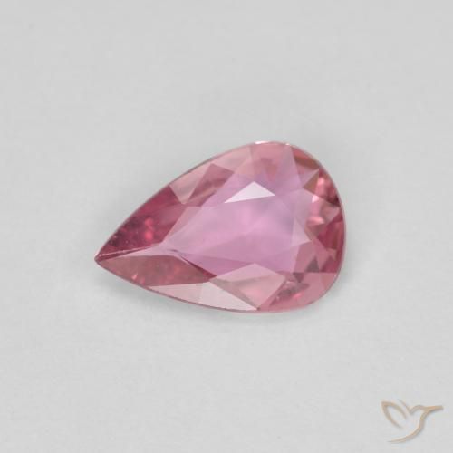 0.48ct Natural Rosado intenso Zafiro, En forma de pera, VS
