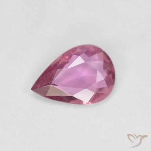 0.53ct Natural Rosado medio Zafiro, En forma de pera, VS