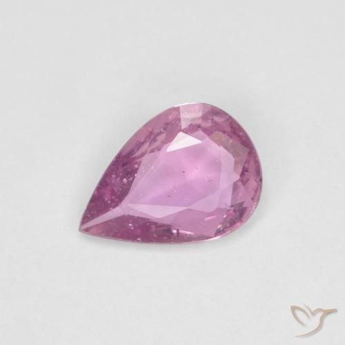 0.56ct Natural Magenta claro Zafiro, En forma de pera, VS