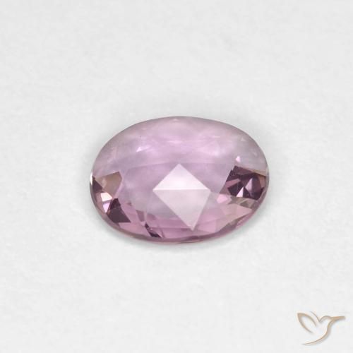 Zafiro Púrpura rosado natural de 0.46 ct, Ovalada, VVS
