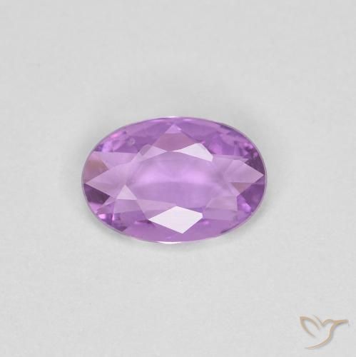 0.35ct Natural Púrpura medio Zafiro, Ovalada, VS