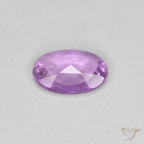 Zafiro Púrpura medio natural de 0.35 ct, Ovalada, VS