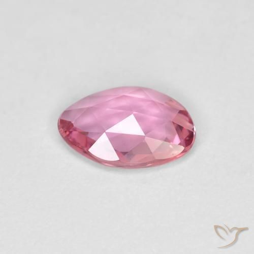 Zafiro Rosado intenso natural de 0.65 ct, Elegante, VVS