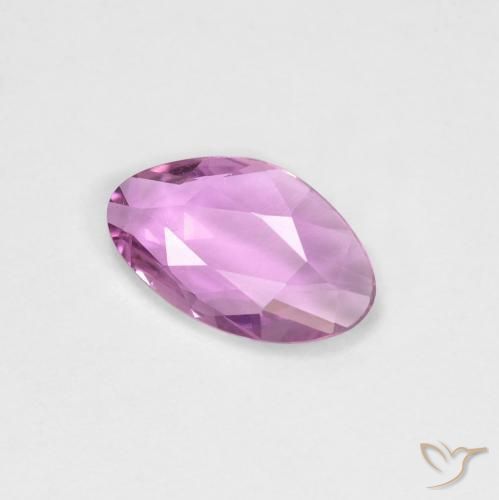 0.68ct Natural Púrpura rosáceo intenso Zafiro, Elegante, VVS