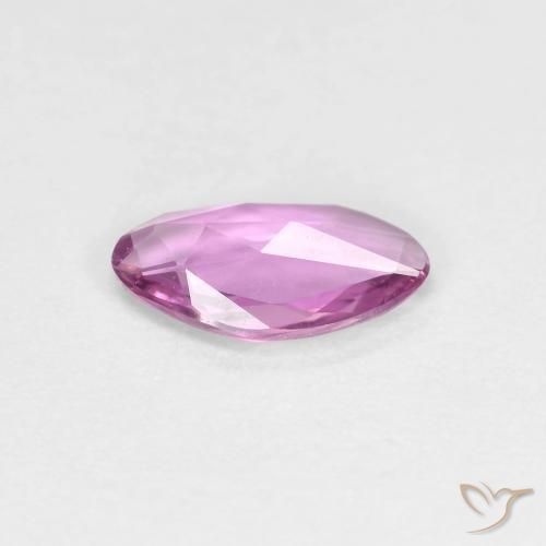 Zafiro Púrpura rosáceo intenso natural de 0.68 ct, Elegante, VVS