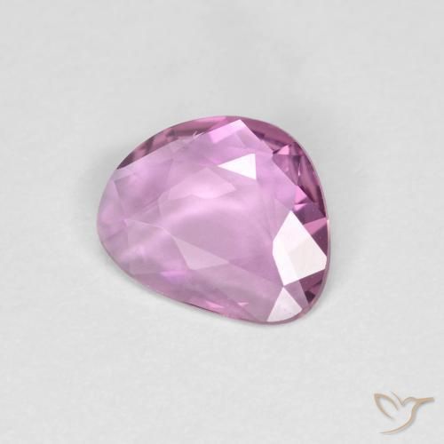 Zafiro Púrpura rosado natural de 0.76 ct, Elegante, VVS