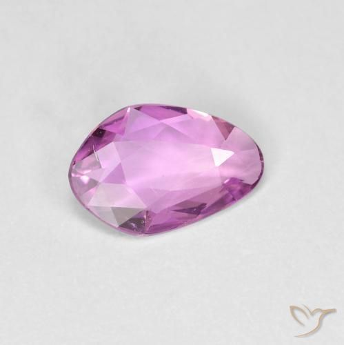 Zafiro Púrpura oscuro medio natural de 0.66 ct, Elegante, VS