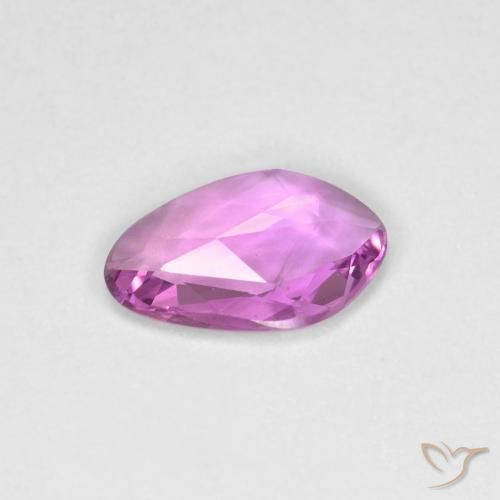 Zafiro Púrpura oscuro medio natural de 0.66 ct, Elegante, VS