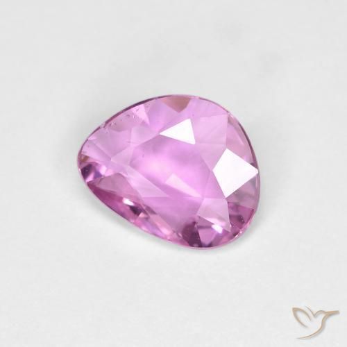 Zafiro Púrpura rosado natural de 0.66 ct, Elegante, VS