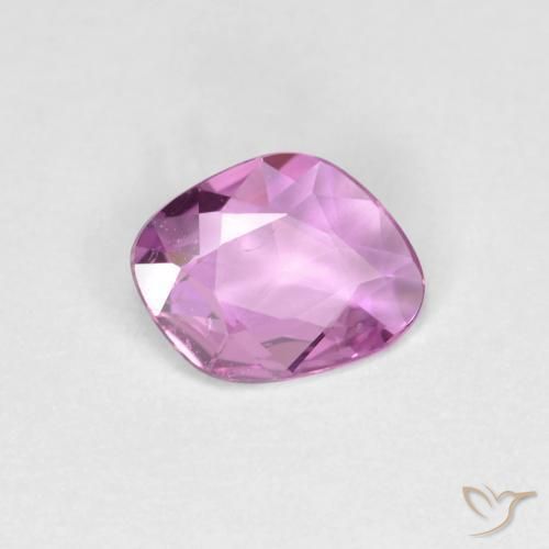Zafiro Púrpura rosáceo intenso natural de 0.72 ct, Elegante, VS
